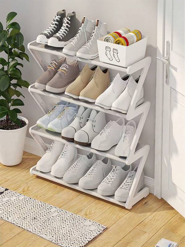 1 Stück kreative multifunktionale Schuhablage, staubdicht und robust, Schuhschrank Aufbewahrungsregal am Eingang von Schlafzimmern, Schlafräumen und Wohnzimmern.