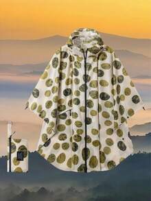 Portable Zipper Hooded Rain Poncho For Adults, Lightweight Rain Coat For Women With Pockets, Waterproof Multicolor Rain Jacket For Women And Men Outdoor Activities, Suitable For Rainy Days, Climbing, Camping, Hiking, Cycling, Fishing