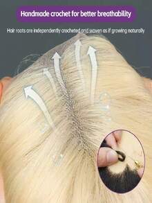 Uveous Belaved 34 Inch Wigs Human Hair Blonde Lace Front Deep Wave 613 Blonde 13x4 HD Transparent Curly Real Human Hair 200% Density Lace Frontal Wig With Natural Hairline Halloween Season - S613 - 查看 5