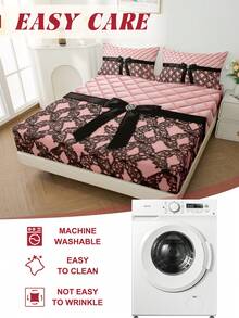 1 ga trải giường vừa vặn, bộ đồ giường, ga trải giường vừa vặn, ga trải giường vừa vặn, tấm phủ giường thân thiện với da, bộ đồ giường phòng ngủ mềm mại và thoải mái, tấm phủ nệm thời trang, tấm bảo vệ nệm toàn diện, phù hợp với giường đơn, giường đôi, giường cỡ Queen, giường cỡ King, nhiều kích cỡ có sẵn (không bao gồm gối và vỏ gối), có thể giặt máy. - Nhiều màu - Xem 8