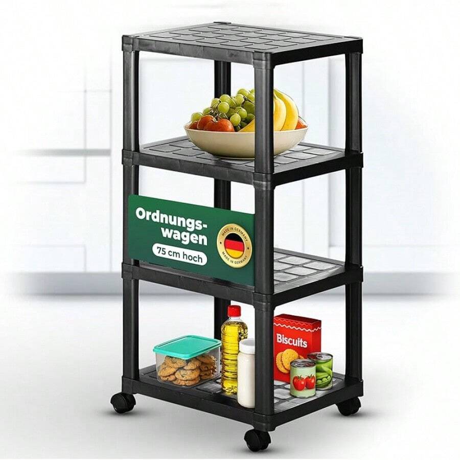 Credenza per stoviglie e dispensa da cucina, scaffali di stoccaggio