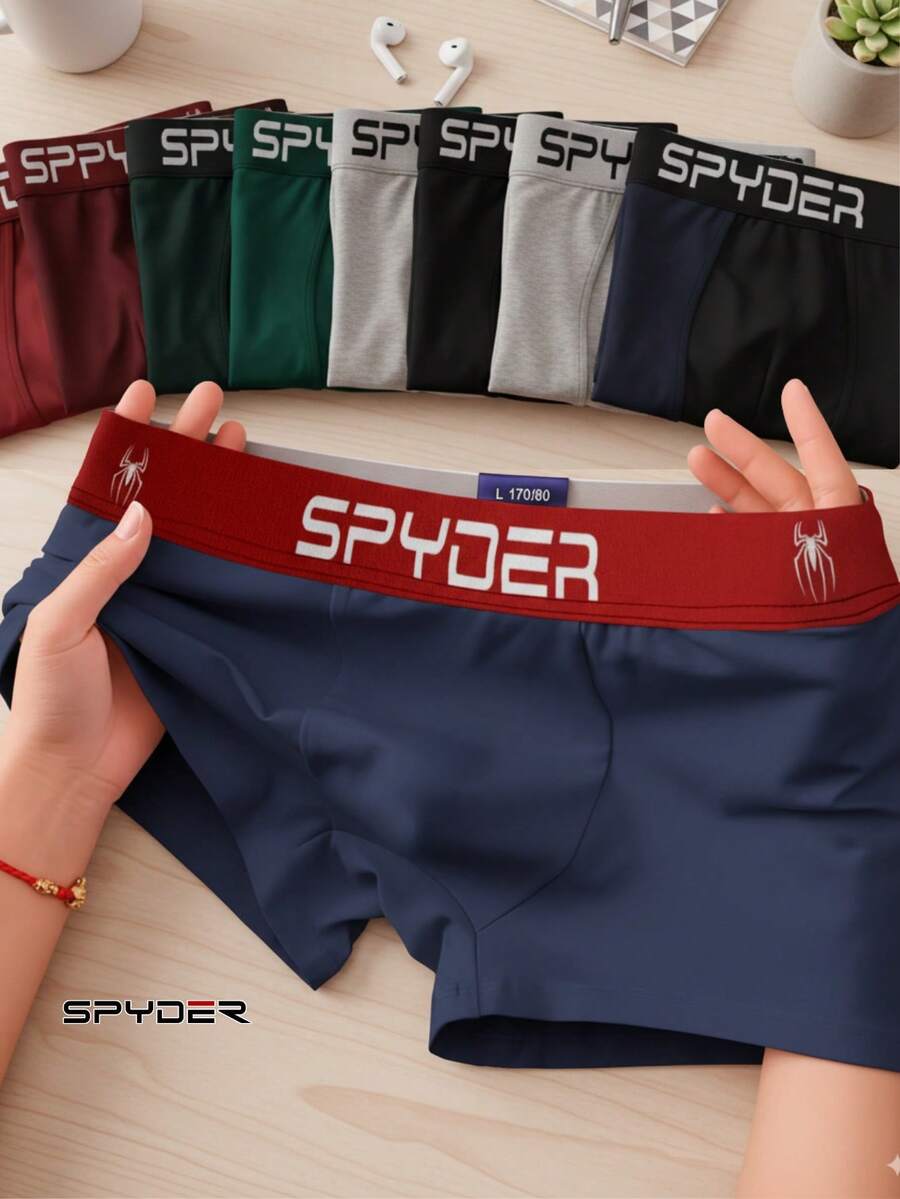 Kit Of 10 Adult Boxer Briefs Original Spyder Quality Cotton Lining - Multicolor - View 1