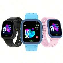Reloj inteligente con GPS para niños y niñas de 3 a 15 años, con rastreo en tiempo real, resistente al agua, reloj con teléfono celular, videollamada, SOS, alarma, cámara, cerca geográfica, podómetro, anti-pérdida y localizador - Multicolor - Ver 3