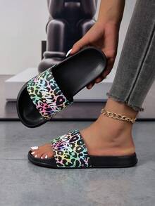 Novos chinelos para mulheres e casais, confortáveis, leves, modernos, estampados, versáteis, macios, respiráveis, antiderrapantes e com absorção de choque para uso interno