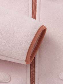 Balabala BalaOne 2025 Autumn/Winter New Girls Fleece Jacket, Anti-Static Warm Outerwear, Suitable For Boys And Girls - White Red - View 6