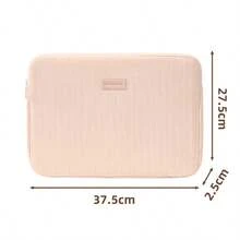 Nova bolsa de pelúcia para laptop, leve e portátil, grande capacidade de armazenamento, adequada para viagens de negócios, unissex