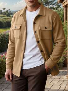 1 Stück Herren leichte Jacke, modischer College-Stil, lässige Freizeitoberbekleidung, neue Kollektion für Frühling/Herbst