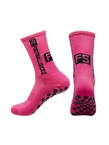 1Pair/ Men's Soccer Socks Anti Slip Non-Slip Grip Pads For Football Basketball Sports Grip Soccer Socks