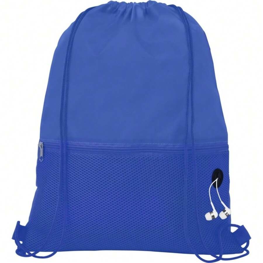 Bullet Oriole Mesh Drawstring Bag (Royal Blue) - Royal Blue - View 1