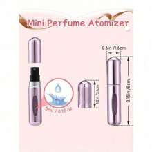 1pcs 5ml Refillable Perfume Bottles, Valentine's Day Gift, Refillable Travel Perfume Bottles, Mini Perfume Bottles, Refillable Perfume Spray Bottles, Travel Essential, Multiple Colors, Spray Bottles Mini Portable Empty Liquid Containers Travel, Beach, Summer, Back To School Travel - 彩色 - 查看 5