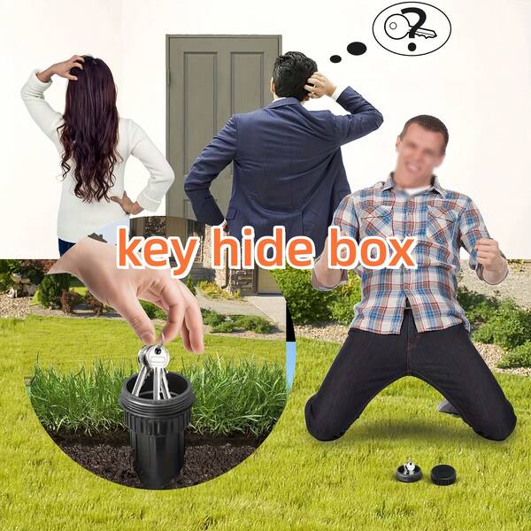 Key Hidden Box Garden Lawn Simulation Sprinkler To Prevent Loss Storage Box Key Box