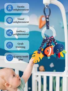 Ocean Style Plush Doll Pendant For Baby Stroller/Crib, 0-1 Years Old - Multicolor - View 5