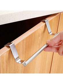 1 thanh treo khăn bằng thép không gỉ dùng cho phòng tắm, tủ quần áo, giá treo khăn gắn cửa tủ, giá treo khăn liền mạch cho cửa phòng tắm, cửa bếp, giá đựng khăn lau chén đĩa gắn cửa tủ, dụng cụ nhà bếp, phụ kiện nhà bếp, phụ kiện phòng tắm, trang trí nhà cửa, đồ trang trí Giáng sinh, dụng cụ nhà bếp - Bạc - Xem 7