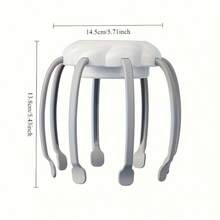 RAF 无线头部按摩器，3种振动模式，可充电，500mAh锂电池 - 静音运行，LED灯，深层头皮按摩，适合放松、缓解头痛、疲劳 - 居家、办公、SPA的理想礼物 - 兼容平板电脑和笔记本电脑，多功能配件，通用尺寸 - 理想的家居礼物。