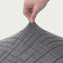 1Seater Jacquard Recliner Chair Cover Split Design Armchair Cover Elastic Single Washable Sofa Slipcover With Pocket For Home Office - Multicolor - View 5