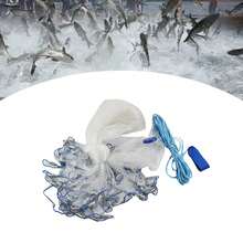 Fishing Net Diameter 5.4m 18ft Angeln Cast Net Angeln Cast Net Für Bait Trap - Blue and White - View 2