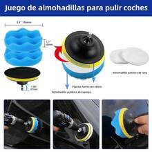 Kit de 27 Cepillos de Poliéster para Limpieza y Detalle Profesional de Coches - Estilo I - Estilo I - Ver 6