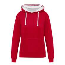 SG Originals Womens/Ladies Contrast Hooded Hoodie (Red/) - Red - View 1