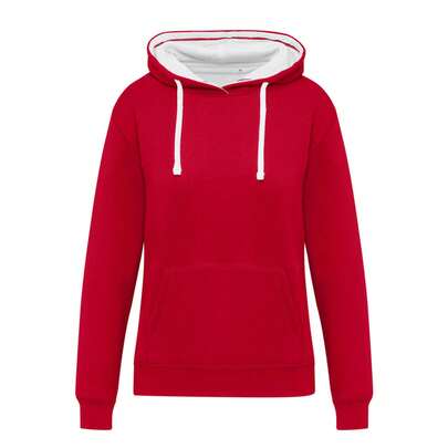 SG Originals Womens/Ladies Contrast Hooded Hoodie (Red/)