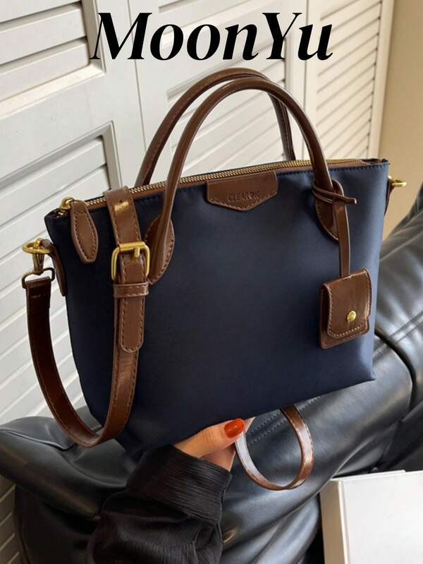 Women's Handbag, Large Capacity Dumpling Shaped Tote Bag, Fashionable Shoulder Bag In Blue