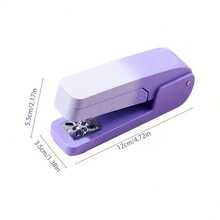 360 Degree Rotating Gradient Color Stapler, Easily Handles Multiple Pages, Can Staple Up To 25 Sheets, Multifunctional Manual Office Supplies