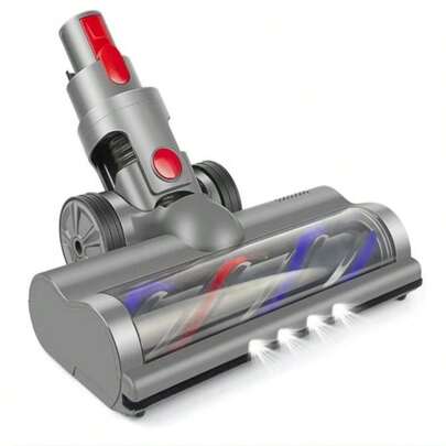 Brush Compatible With V7, V8, V10, V11, V15 Vacuum Cleaner Electric Brush With Direct Drive With 4 Front Lights For Hard Floors And Short-Pile Carpets