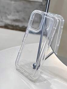 水晶透明防震防摔气囊手机壳，兼容 11/12/13/14/15/7/8/X/XS/XR/XS Max/Mini/Pro/Plus/Pro Max/17/17 Pro/17 Pro Max/16/16 Plus/16 Pro Max/Air - 無色 - 查看 2