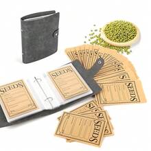 1set Seed Storage Organizer With 50 Envelopes Garden Seeds Storage Box Durable Sealing Seeds Envelope For Vegetable Seeds Storage