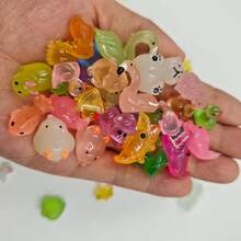 10/20/50/100 Miniature Glow-In-The-Dark Resin Ducks And Animal Figurines In A Variety Of Styles. These Miniature Glow-In-The-Dark Animals, Including Ducks, Dolphins, Frogs, Rabbits, Turtles, Mushrooms, And Other Miniature Figurines - Multicolor - View 12