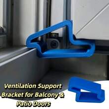 2 schwere stoßfeste Türstopper, Bodentürstopper, einfach zu installieren, geeignet für Terrassentüren, Fenster, Schiebetüren - robuste Kunststoffkonstruktion, wind- und stoßfest