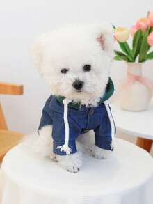 PETCIRCLE 1pc Pet Clothes, Dog/Cat Outfit, Stylish & Cute Apparel For Small Dogs, Comfortable New York Jacket - Multicolor - View 4
