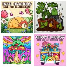 1 Peça Livro de Colorir Coco, Vivi, para Adultos e Adolescentes, Designs Ousados e Fáceis para Relaxamento com Inspirações Hygge, Apresentando um Design de Cor Vibrante com Personagens de Animais Fofos e Cenas Aconchegantes, Atividade de Pintura Divertida, O Padrão é Requintado e as Linhas são Claras, Livro de Pintura, De Volta às Aulas, Materiais Escolares, Desenho e Pintura, Halloween, Natal