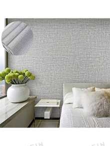 1 rollo de papel tapiz autoadhesivo y removible de PVC gris, fácil de aplicar, adecuado para cocina, dormitorio, sala de estar, encimera, decoración y renovación de muebles