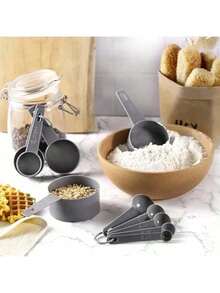 1 Set Of 10,Measuring Cups & Spoons Set,Kitchen Aid Measuring Cups And Spoons,Stackable Cups And Spoons,Kitchen Gadgets For Cooking & Baking - Multicolor - View 2