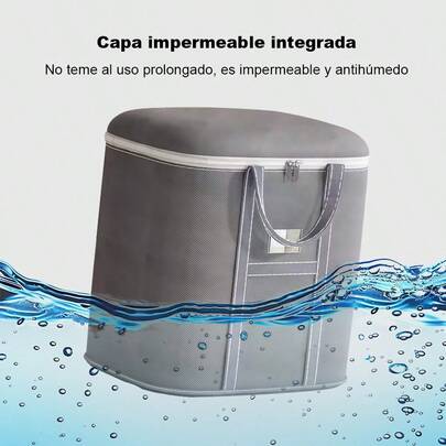 Caja de Almacenamiento Hogareña Extra Grande - Bolsa Oxford para Ropa, Edredones y Empaquetar en Mudanzas, Diversos Colores