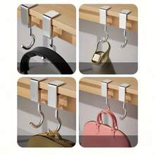 3 pezzi Ganci portatili per borsa da scrivania, ganci per borsa da studente in classe, ganci per cartella da scrivania, ganci laterali per scrivania, design antiscivolo, ganci rimovibili per scrivania, alta capacità di carico, forniture per scuola, casa e ufficio