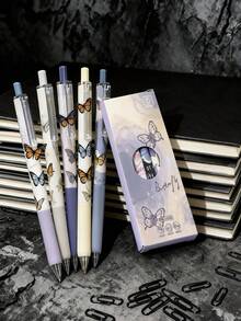 6 支装，可爱鸭子凝胶笔 ST 笔尖黑色墨水压感笔，开学季可爱凝胶笔圆珠笔凝胶笔书写文具，青少年成人家庭教室办公室书写笔笔记笔，多用途，期末考试书写笔，期末节日文具礼品套装，音乐笔，可爱玩具，教师用笔，学校>工具，凝胶笔套装，圆珠笔，可爱凝胶笔，新奇笔，可爱礼物 - 彩色 - 查看 6