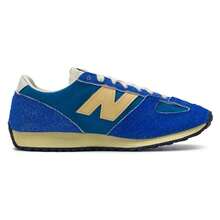 New Balance 男女复古休闲鞋，471系列，透气网布和麂皮拼接低帮日常运动鞋，U471TA-D - 藍色 - 查看 2