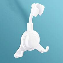 1pc Shower Head Holder - No Drill Suction Cup Installation, Adjustable Bathroom Shower Head Bracket, Easy To Install