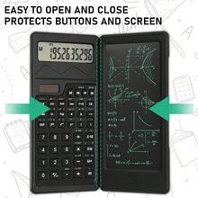 Scientific Calculator With Notepad For Students, School Supplies With 10-Digit Large Display, Must-Haves For Math Classes, For Use In Elementary School Through College - 黑色 - 查看 3