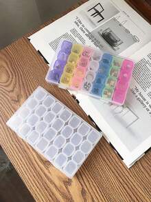 1pc Transparent Divided Storage Box, Clear Jewelry Box For Nail Art Tools, Small Items Storage, Rings, Earrings, Necklaces, Electronic Components, Multi-Functional DIY Storage Box, Anti-Oxidation, Detachable And Adjustable Compartments, Suitable For Jewelry, Diamond Painting, DIY Crafts, Small Items, Earrings, Necklaces, Rings, Earrings, Earrings - Multicolor - View 5