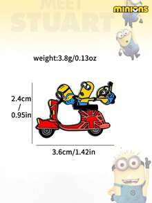 Minions 1/5pcs Minions Brooch Suitable For Clothes, Bags, Shoulder Straps, Pencil Cases, Unique And Beautiful, Can Be Used To Decorate Clothes And Bags, Can Be Given As Gifts To Friends, Suitable For Parties