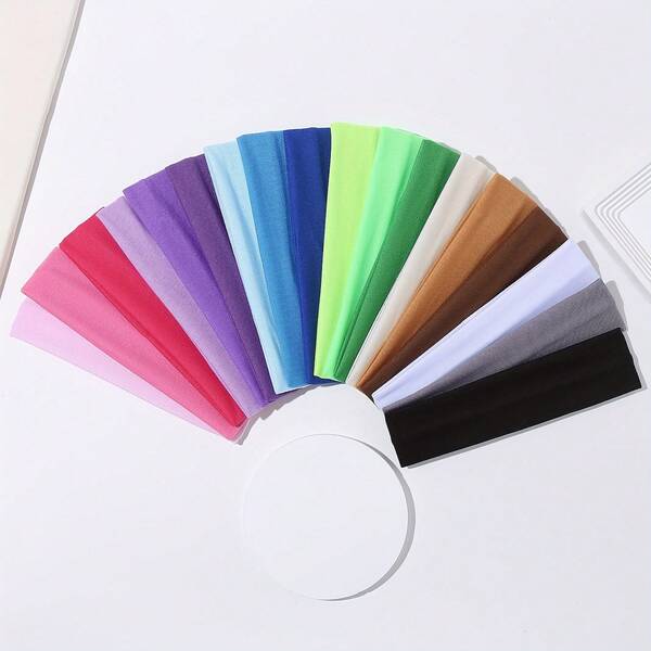 18 /1pc Non-Slip Headbands - Women's Fashion Sports Headband, Soft Fabric Elastic Headband, Suitable For Sports, Yoga, And Running Women Hair Accessories.