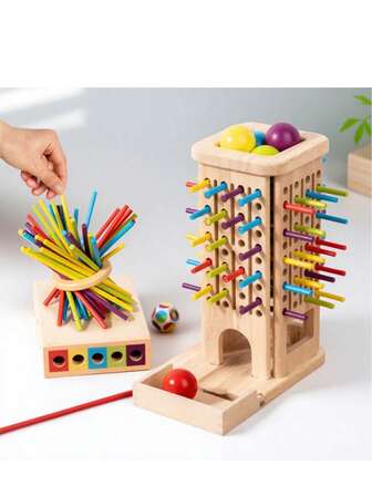 1 pieza Juego de equilibrio de dibujo con palitos, Entrenamiento de fuerza de inyección de palitos, Materiales de área de rompecabezas de esquina