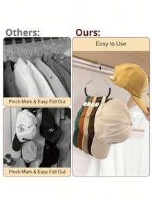 Multi-Functional Stainless Steel Round Ring Hanger Hook, Can Hang Hats, Straps, Ties, Scarves, Underwear, Keys, Towels, Suitable For Bedroom, Wardrobe, Bathroom, Kitchen Storage