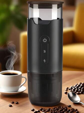 Cafetera portátil inteligente - Cafetera americana inalámbrica recargable por USB, compatible con tazas de viaje, diseño compacto para el hogar, la oficina y los viajes - Cafetera moderna, cafetera americana portátil