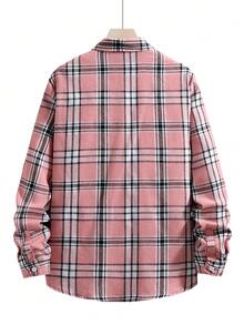 Whitmere Men's Plaid Casual/Business Long Sleeve Shirt, Spring/Autumn - Multicolor - View 4