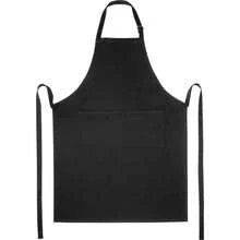 Generic Unisex Adult Andrea Adjustable Neck Strap Apron (Solid Black) - Black - View 2