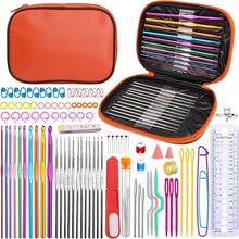 1 Set Crochet Kit, Includes Easy-To-Organize Storage Box, Multiple Combinations, Suitable For Beginners And Experts, Creative Craft DIY Knitting Tools (Random Color)