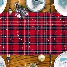 Steag de masă festiv de Crăciun cu bivoli de apă, covorașe de masă pătrate și rotunde, steag de masă cu brad de Crăciun cu camion roșu, față de masă cu camion roșu pentru masă, disponibil într-o varietate de dimensiuni
